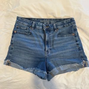 AE Stretch Denim Mom Shorts